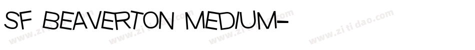 sf beaverton medium字体转换